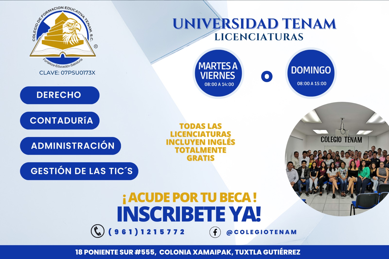 Universidad Tenam Licenciaturas
