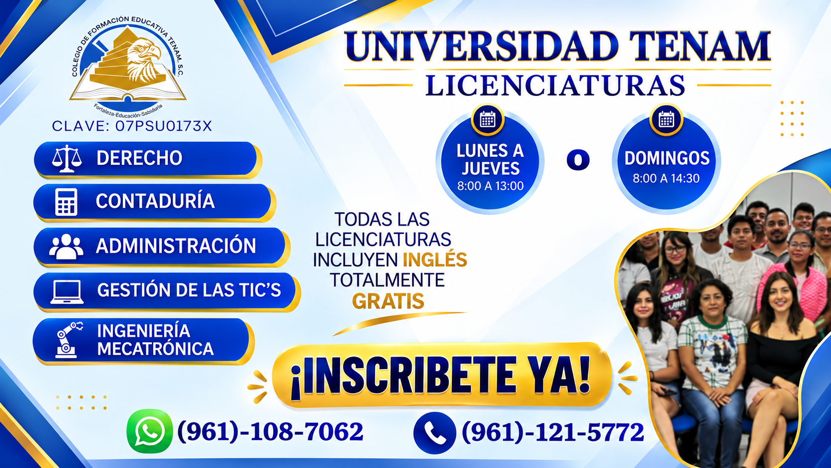 Universidad Tenam Licenciaturas