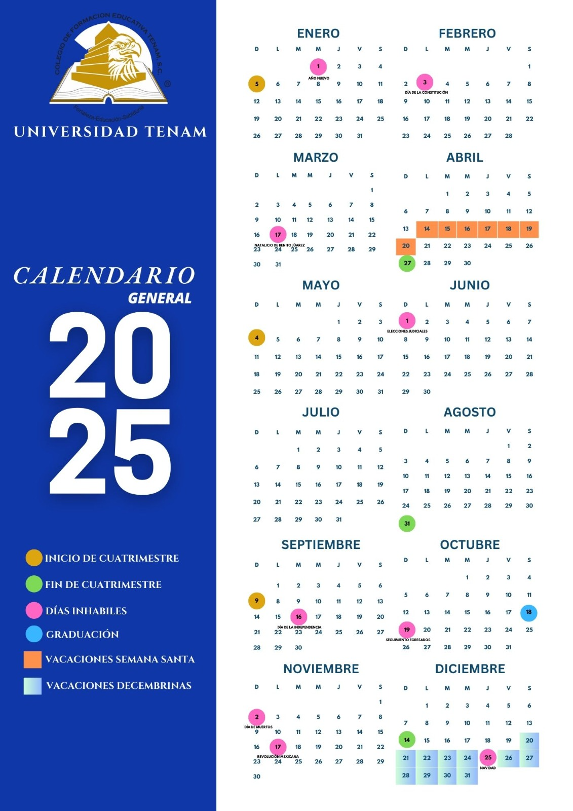 Calendario 2025